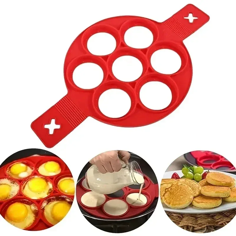 ซิลิโคน 7 หลุมกระทะแบบวงกลมอาห - Egg Waffle Pan บทวิจารณ์และราคา