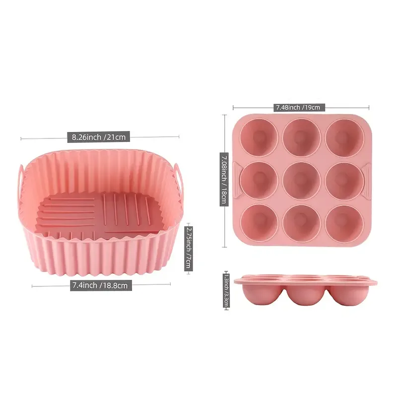 ชุดถาดอบซิลิโคน 2 ชิ้น, แม่พิม - Donut Mold Silicone บทวิจารณ์และราคา