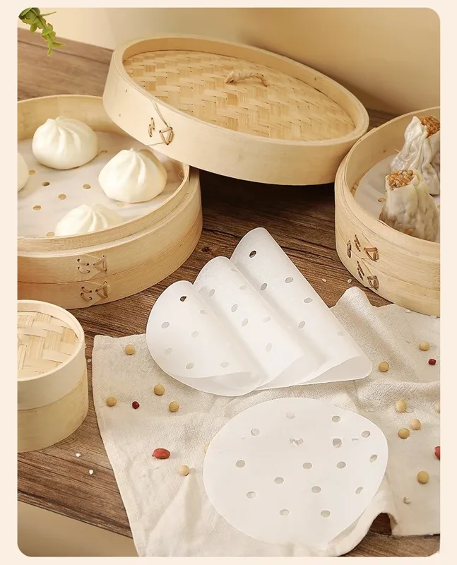 กระดาษรองนึ่งอาหารแบบใช้แล้วทิ - Bao Steamer Bamboo บทวิจารณ์และราคา