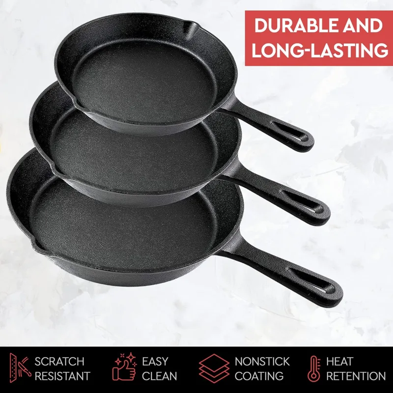 กระทะเหล็กหล่อขนาด 14/16/20 ซม - Cast Iron Corn บทวิจารณ์และราคา