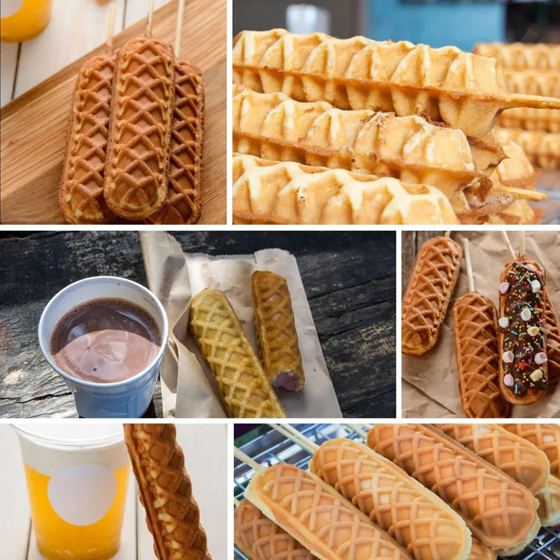 เครื่องทำวาฟเฟิลบาร์ 6 ชิ้น แบ - Corn Dog Stick บทวิจารณ์และราคา
