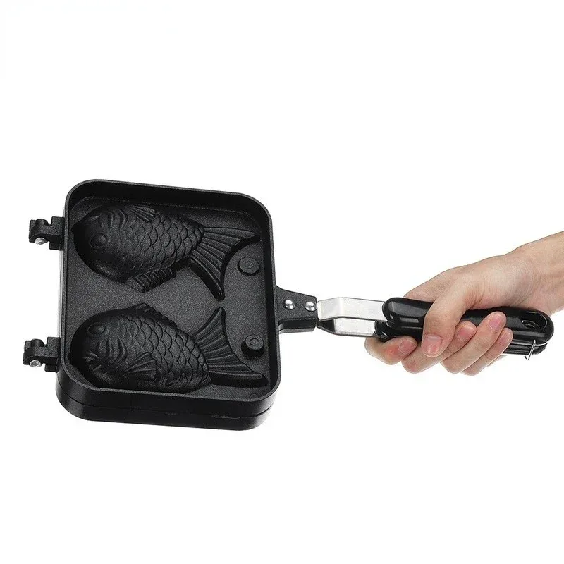 ห้องครัวญี่ปุ่น Taiyaki ปลาคู่ - Egg Waffle Pan บทวิจารณ์และราคา