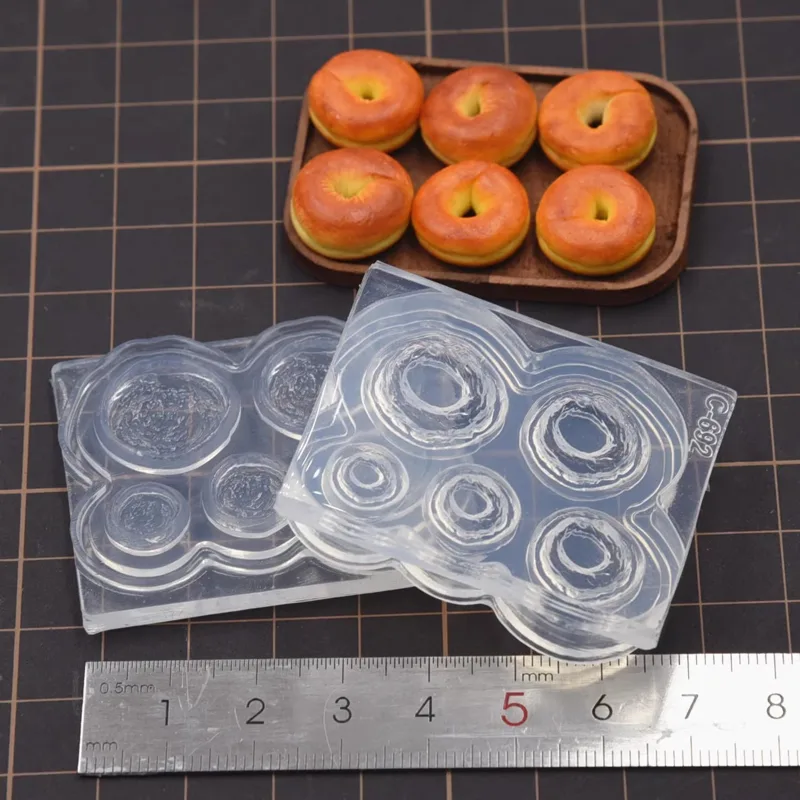 Polymer Clay Mini 3D Bagel ขนม - Donut Mold Silicone บทวิจารณ์และราคา