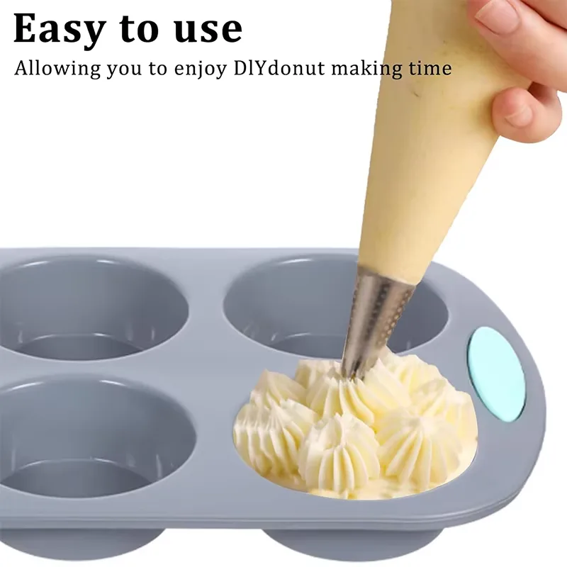 ซิลิโคนร่องเค้กกระทะ Non-Stick - Donut Mold Silicone บทวิจารณ์และราคา